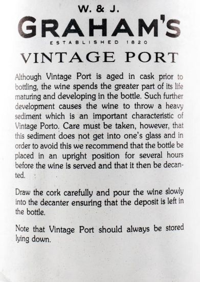 1991 Graham's Vintage Porto