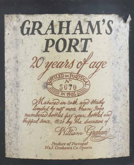 Graham's 20 years Port (low bottle)