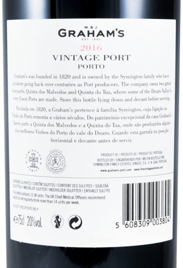 2016 Graham's Vintage Port