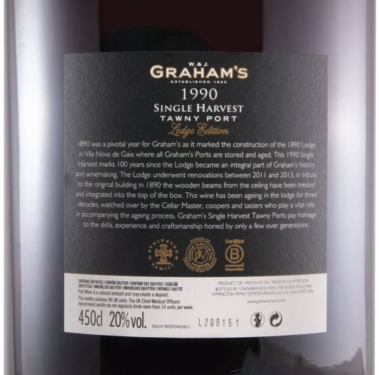 1990 Graham's Single Harvest Port 4.5L