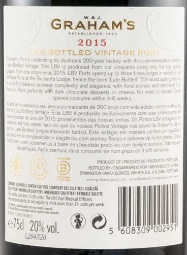 2015 Graham's LBV Port
