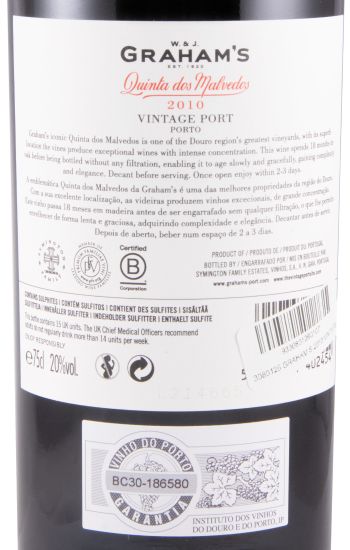 2010 Graham's Quinta dos Malvedos Vintage Port