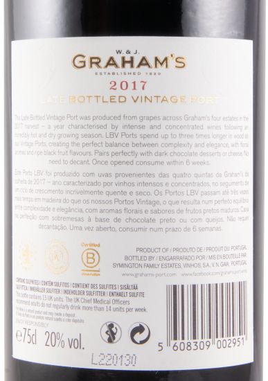 2017 Graham's LBV Porto
