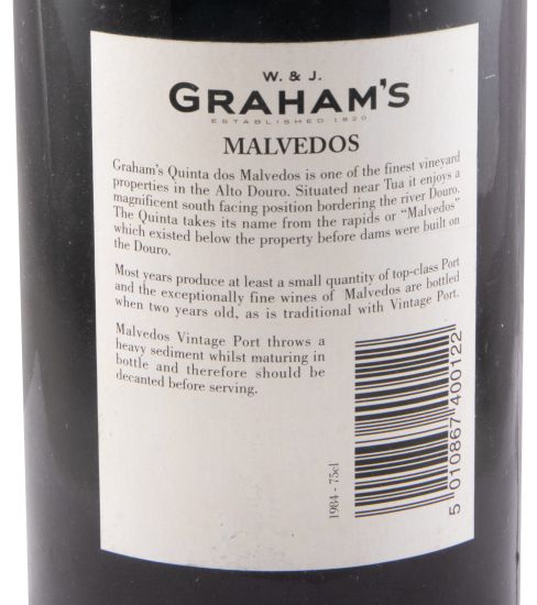 1984 Graham's Quinta dos Malvedos Vintage Porto