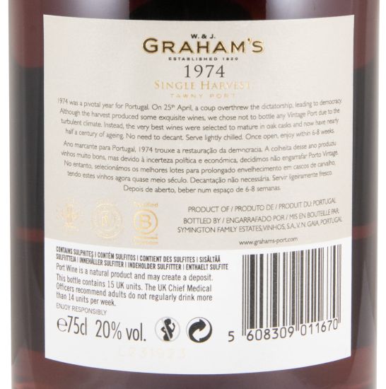 Conjunto Graham's The Cellar Master's Trilogy Colheita 1961, 1974 & 1997 Porto 3x75cl