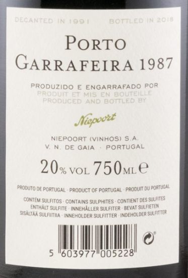 1987 Niepoort Garrafeira Port