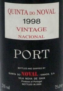 1998 Noval Nacional Vintage Porto