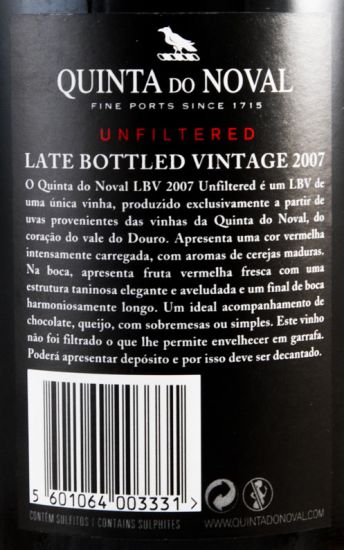 2007 Noval LBV Não Filtrado Porto