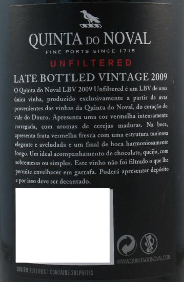 2009 Noval LBV Unfiltered Port 35.7 Cl