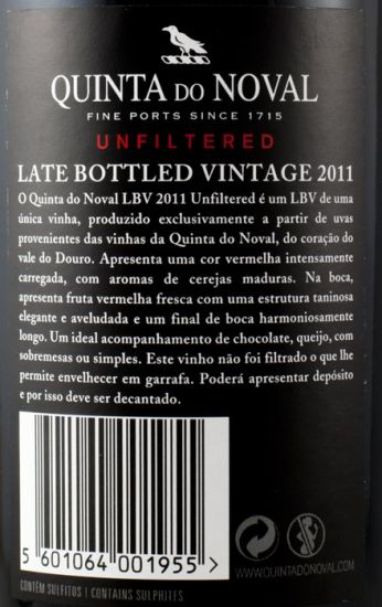 2011 Noval LBV Unfiltered Port 37.5cl
