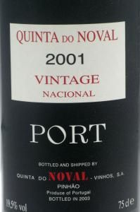 2001 Noval Nacional Vintage Porto