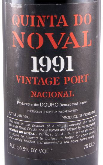 1991 Noval Nacional Vintage Port