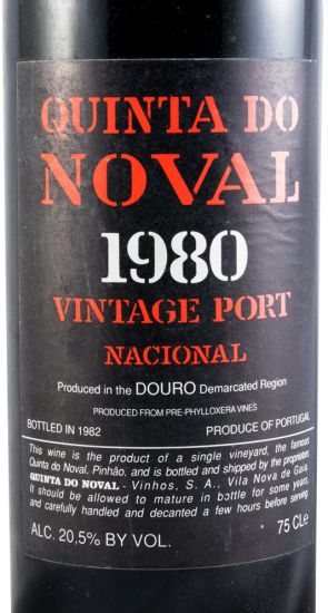 1980 Noval Nacional Vintage Porto