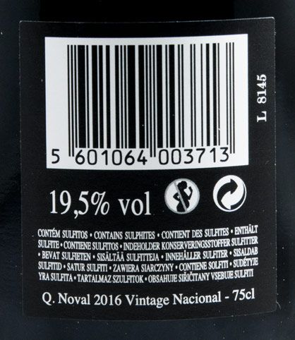 2016 Noval Nacional Vintage Porto