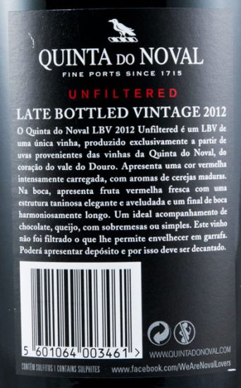 2012 Noval LBV Não Filtrado Porto