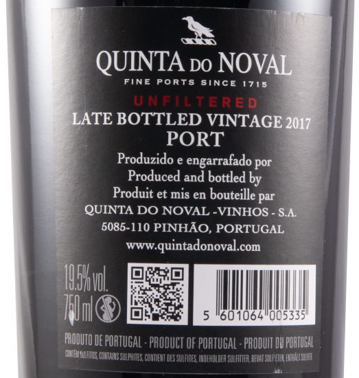 2017 Noval LBV Não Filtrado Porto