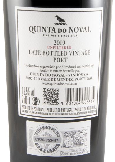 2019 Noval LBV Não Filtrado Porto