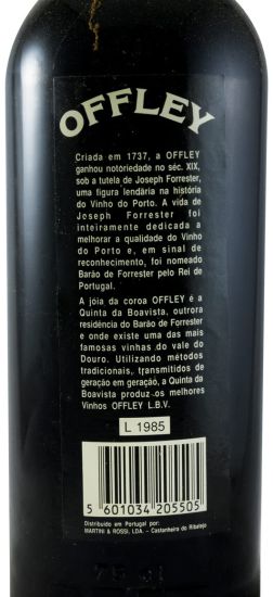 1985 Offley LBV Porto (engarrafado em 1991)