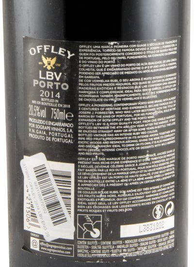 2014 Offley LBV Port (bottled in 2018)