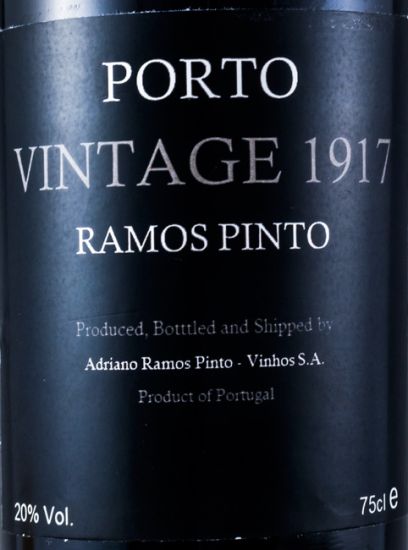 1917 Ramos Pinto Vintage Port