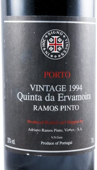 1994 Ramos Pinto Quinta de Ervamoira Vintage Porto