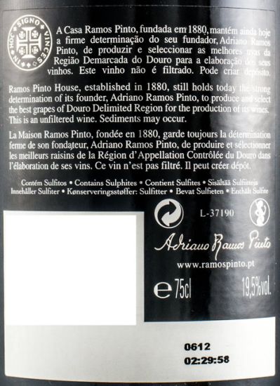 2009 Ramos Pinto Quinta de Ervamoira Vintage Porto