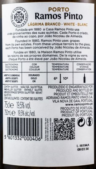 Conjunto Ramos Pinto Lágrima Centenário 3x75cl