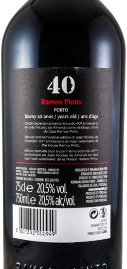 Ramos Pinto João Nicolau Almeida 40 anos Porto
