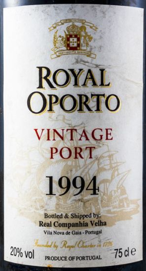 1994 Real Companhia Velha Royal Oporto Vintage Port (paper label)