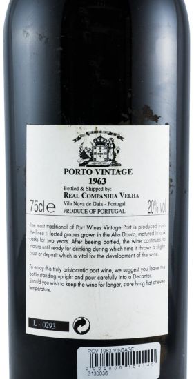 1963 Real Companhia Velha Vintage Porto