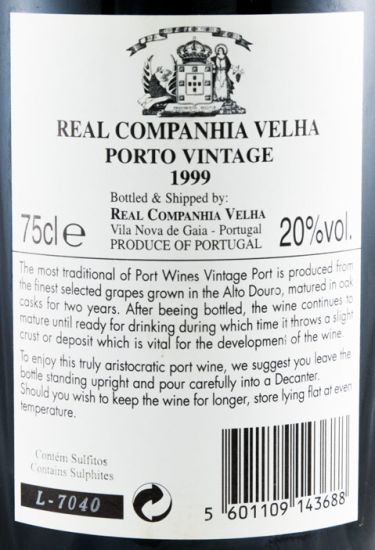 1999 Real Companhia Velha Vintage Porto