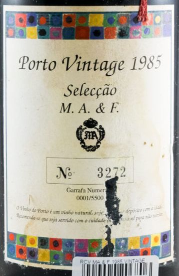 1985 Real Companhia Velha MA&F Vintage Porto