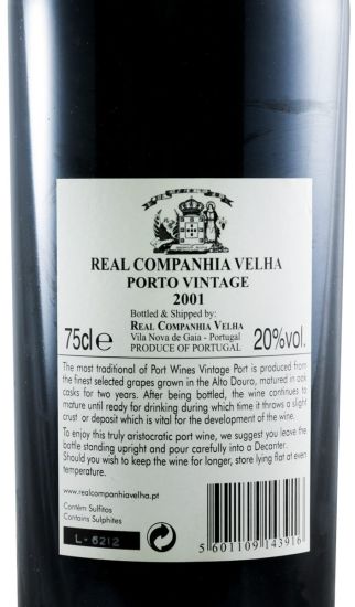 2001 Real Companhia Velha Vintage Porto