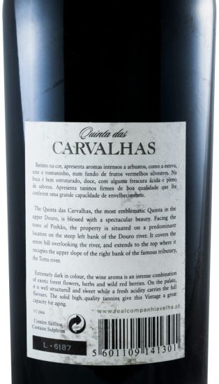 2004 Quinta das Carvalhas Vintage Porto