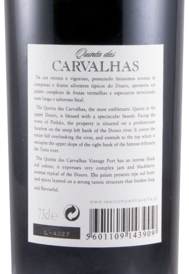 2001 Quinta das Carvalhas Vintage Porto