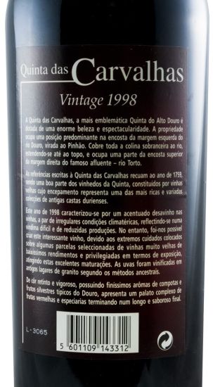 1998 Quinta das Carvalhas Vintage Port