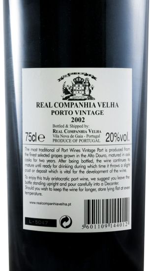 2002 Real Companhia Velha Vintage Porto