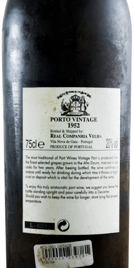 1952 Real Companhia Velha Vintage Porto