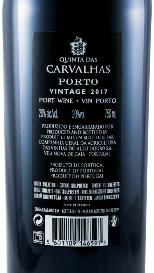 2017 Quinta das Carvalhas Vintage Porto