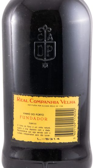 Real Companhia Velha Tawny Fundador w/Silver Plate Port 2x75cl