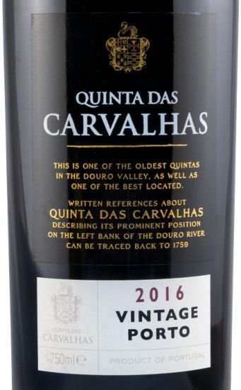 2016 Quinta das Carvalhas Vintage Porto