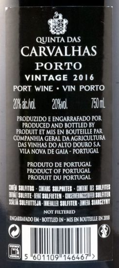 2016 Quinta das Carvalhas Vintage Porto