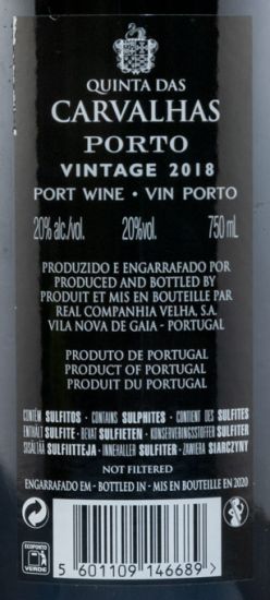 2018 Quinta das Carvalhas Vintage Porto