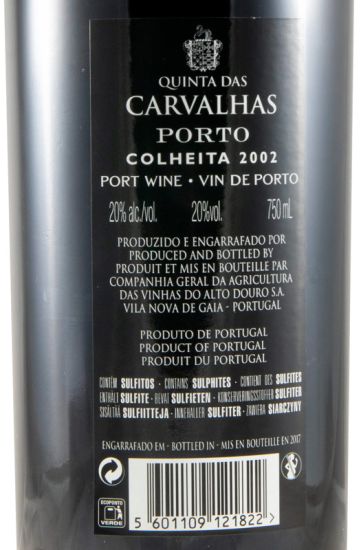 2002 Quinta das Carvalhas Colheita Porto