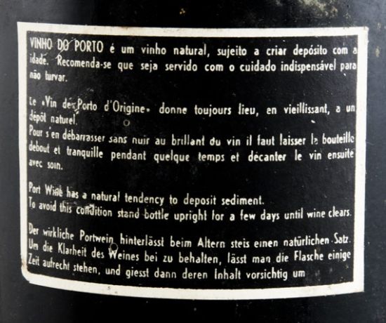 1890 Real Vinícola Garrafeira Port