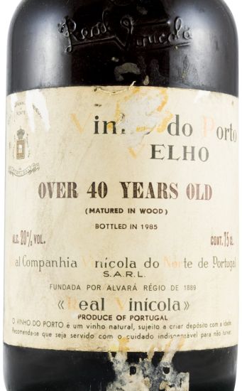 Real Vinícola 40 years Port (yellow label)