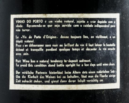 1967 Real Vinícola Vintage Port (laser-engraved bottle)