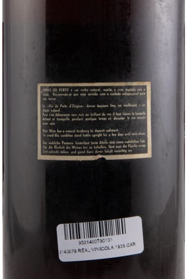 1935 Real Vinícola Garrafeira Port