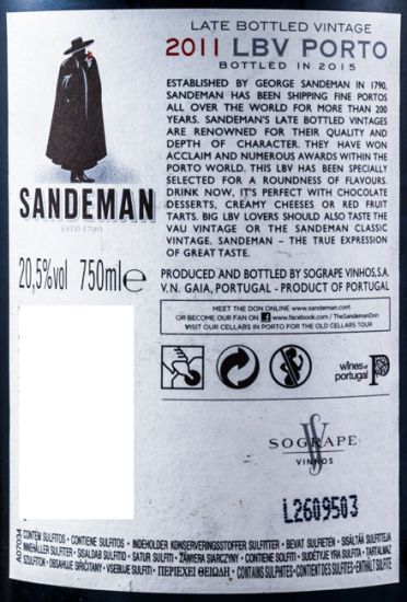 2011 Sandeman LBV Porto