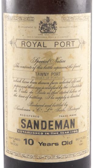 Sandeman Royal 10 years Port (bottled in 1981)